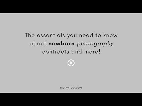 Newborn Photography Contract Bundle